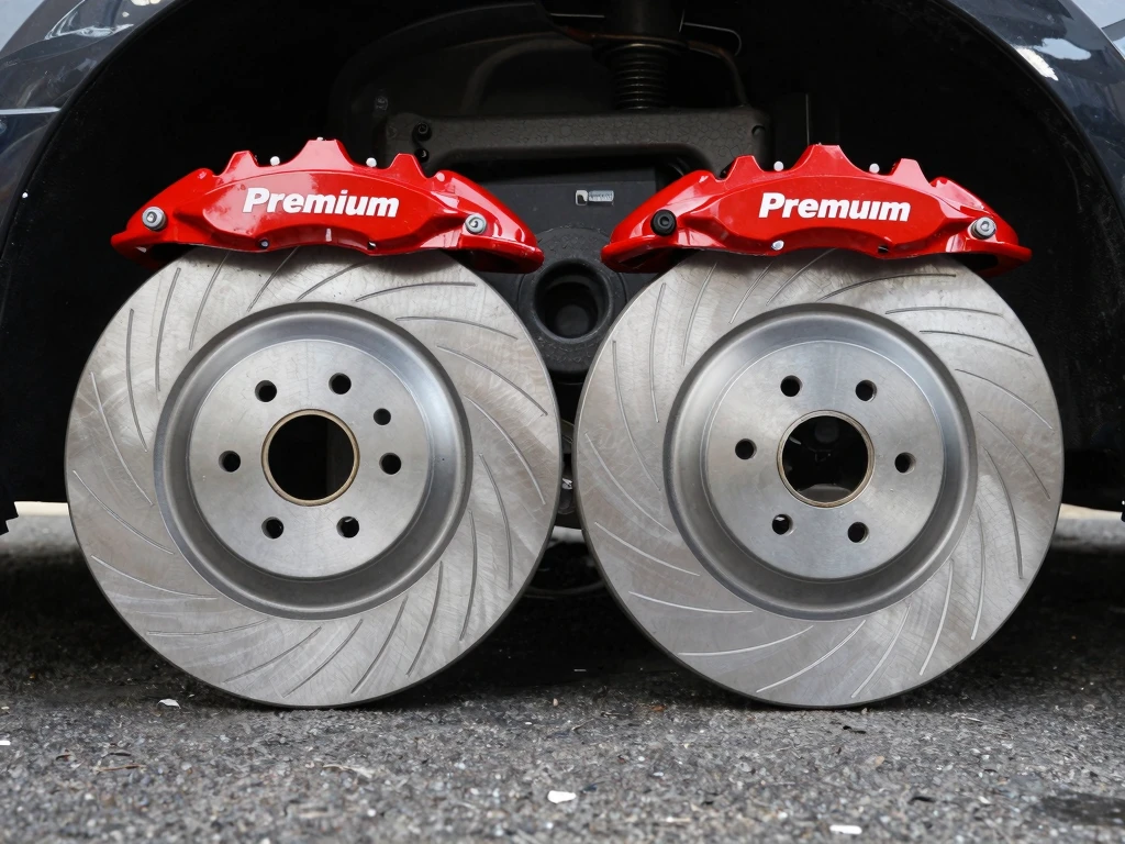 Premium brake disc set with calipers